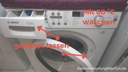 Was tun gegen muffigen Geruch der Waschmaschine