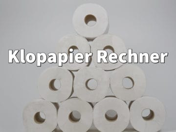 Klopapier Rechner: Wie lange reicht mein Vorrat an Toilettenpapier?
